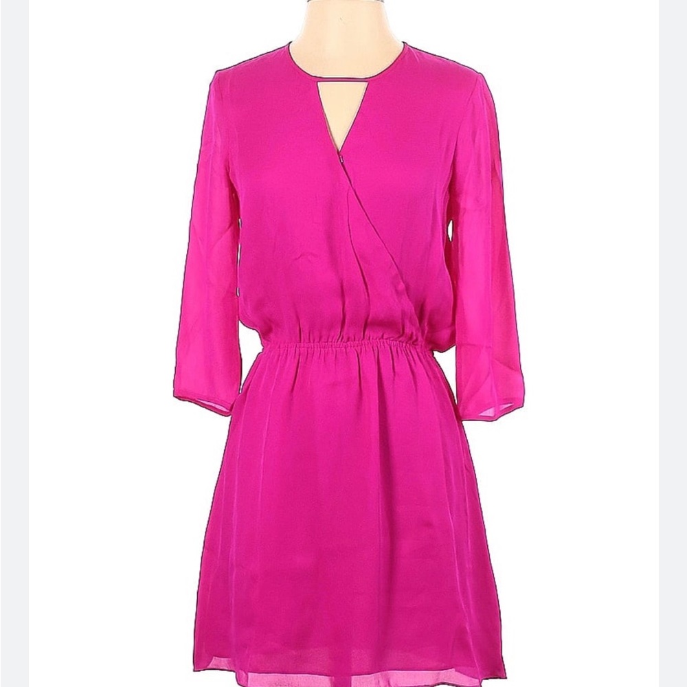 Pink Parker mini keyhole dress